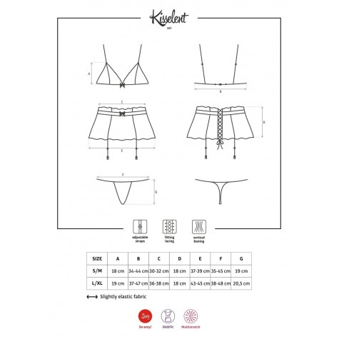 Элегантный комплект с кружевом Kisselent